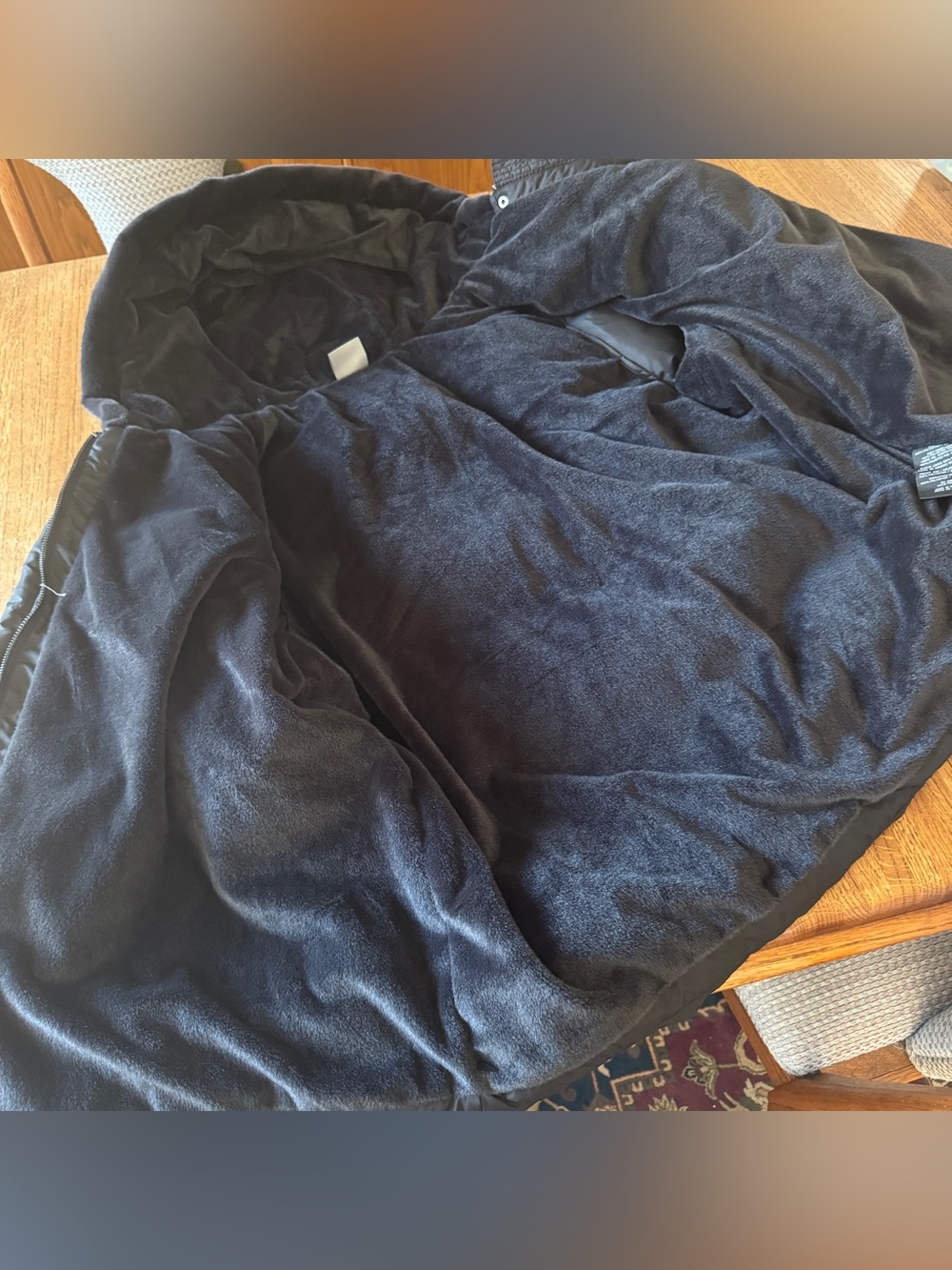 32 Degrees Heat Black Quilted Puffer Jacket Faux Fur Lined XXL - Picture 7 of 11